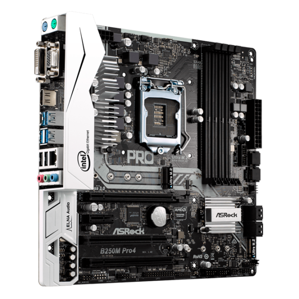 Placă de bază ASRock B250M Pro4 Gaming/ mATX/ Intel B250 photo 2 Placă de bază ASRock B250M Pro4 Gaming/ mATX/ Intel B250 photo 2