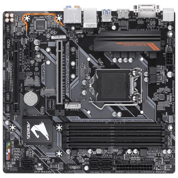 Placă de bază Gigabyte B360M AORUS GAMING 3 mATX/ Intel B360 photo 4