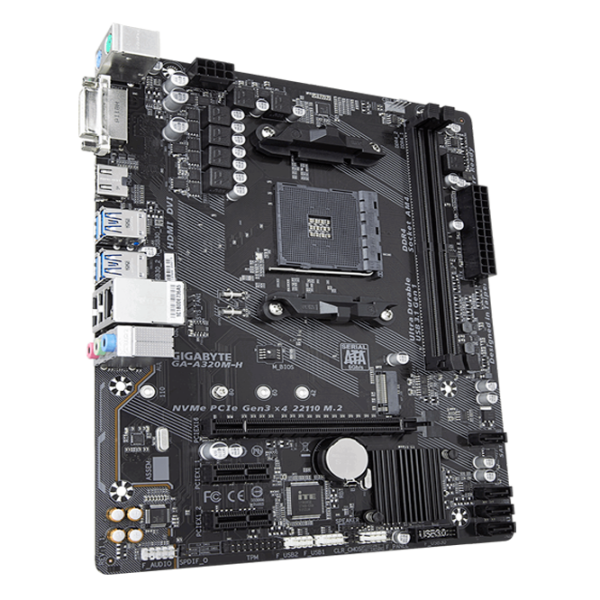 Материнская плата Gigabyte GA-A320M-H Игровая/ mATX/ AMD A320 photo 2
