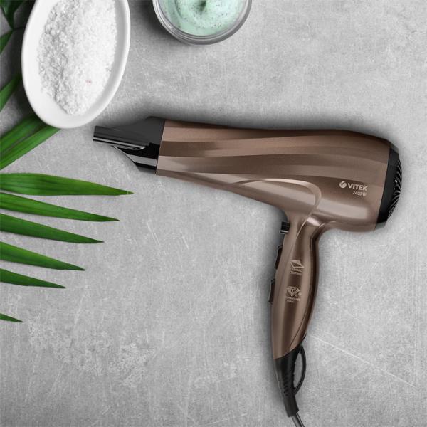 Uscător de păr Vitek VT-2298 2400 W / Brown photo 6