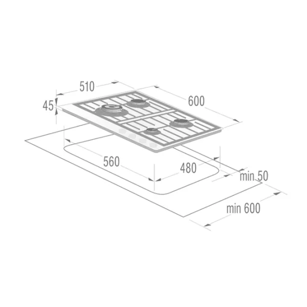 Варочная панель Gorenje G 6 SY2W (GW600) Газовая/ Белый photo 2