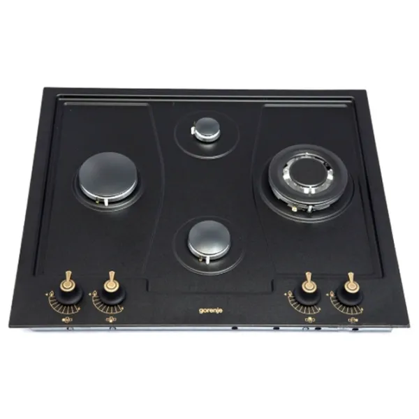 Plită încorporabilă pe gaz Gorenje GW 65 CLB (GDW600) Oțel emailat/ Black photo 3