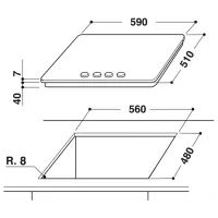 Plită încorporabilă pe gaz Whirlpool GMA 6411/ IX Silver photo 3