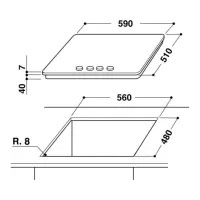 Plită încorporabilă pe gaz Whirlpool GMA 6422/ IXL Inox photo 3