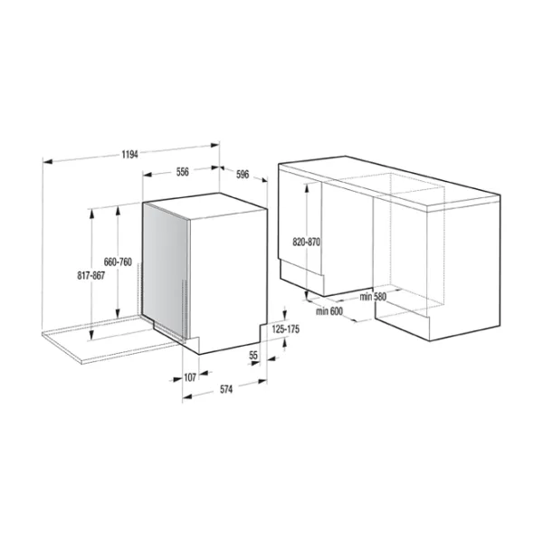 Посудомоечная машина Gorenje MGV 6316 Полногабаритная/ Белый photo 3