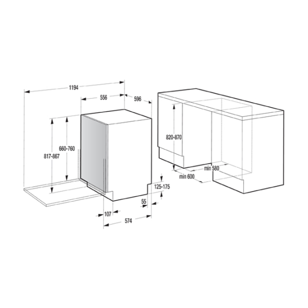 Посудомоечная машина Gorenje MGV 6316 Полногабаритная/ Белый photo 3