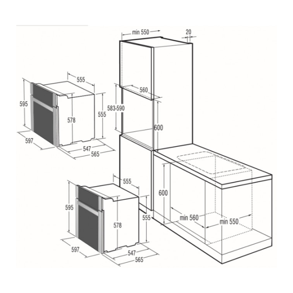 Cuptor încorporabil Gorenje BO 53 CLI 2700 W/ Ivory photo 8