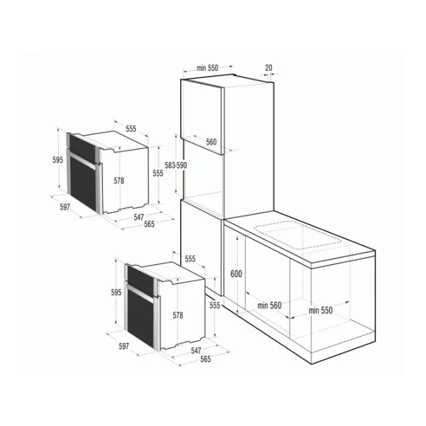 Духовка Gorenje BO 72 SY2B Встраиваемая/ 3300 Вт/ Черный photo 3