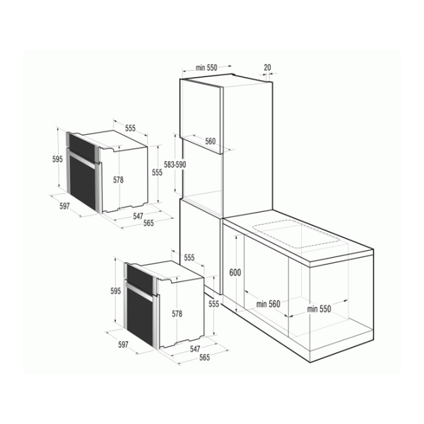 Духовка Gorenje BO 72 SY2B Встраиваемая/ 3300 Вт/ Черный photo 3