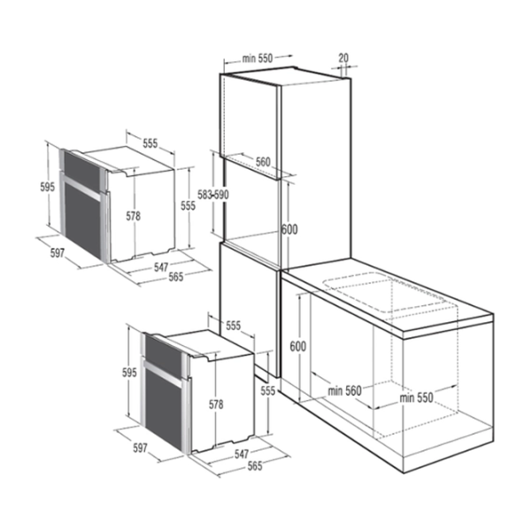 Cuptor Gorenje BO 72 SY2W Încorporabilă/ 3300 W/ White photo 2