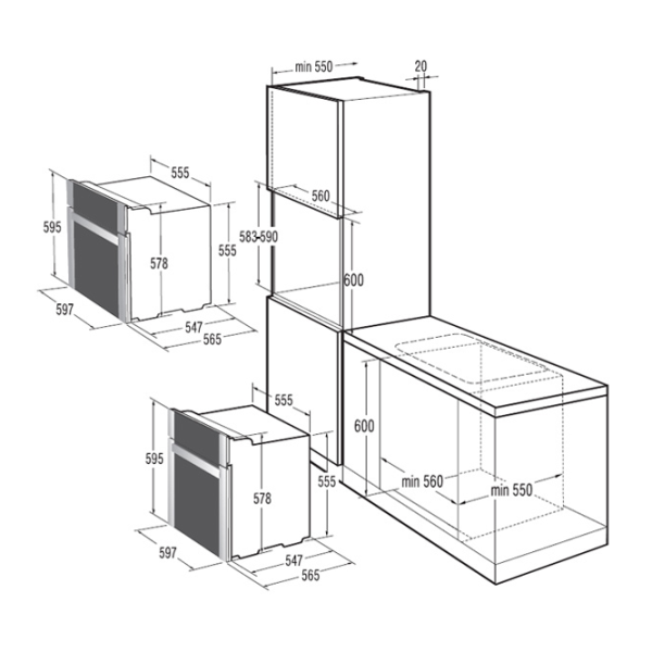 Cuptor Gorenje BO 731 CLI Încorporabilă/ 3300 W/ Beige White photo 3