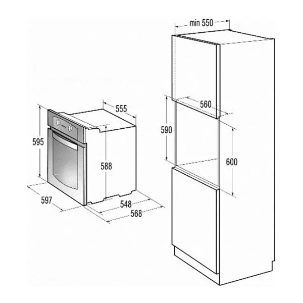 Cuptor Gorenje BO 75 SY2B Încorporabilă/ 3300 W/ Black photo 3
