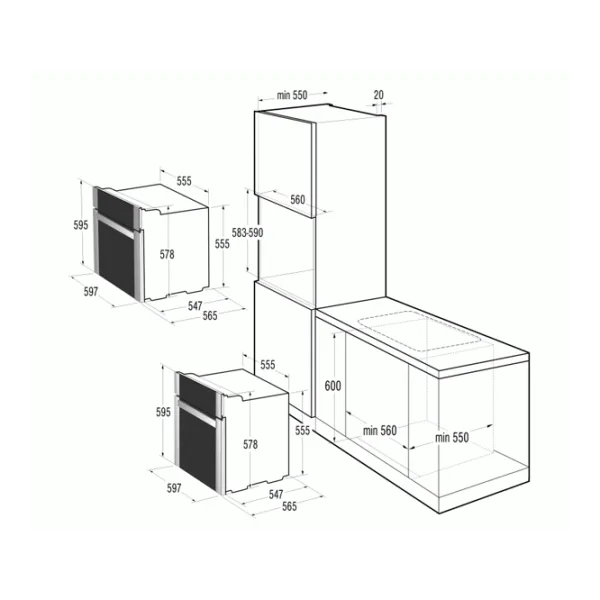 Духовка Gorenje BO 75 SY2B-1 Встраиваемая/ 3300 Вт/ Черный photo 2