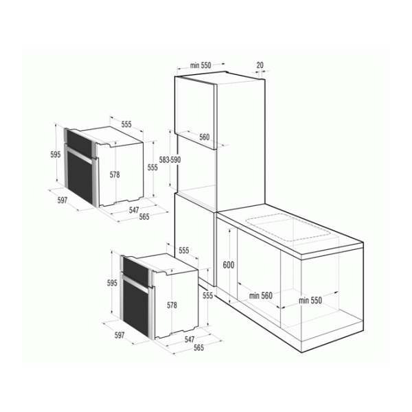 Духовка Gorenje BO 75 SY2B-1 Встраиваемая/ 3300 Вт/ Черный photo 2