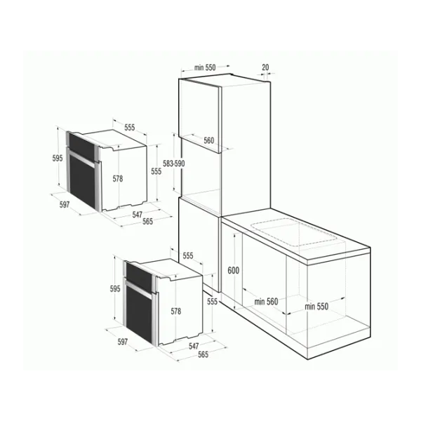 Cuptor Gorenje BO 75 SY2W-1 Încorporabilă/ 3300 W/ White photo 2