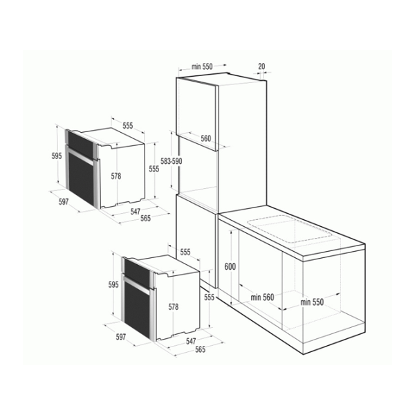 Cuptor Gorenje BO 75 SY2W-1 Încorporabilă/ 3300 W/ White photo 2