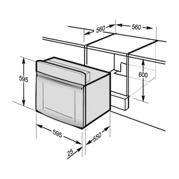 Cuptor încorporabil Hansa BOEW68405 2900 W/ White photo 3