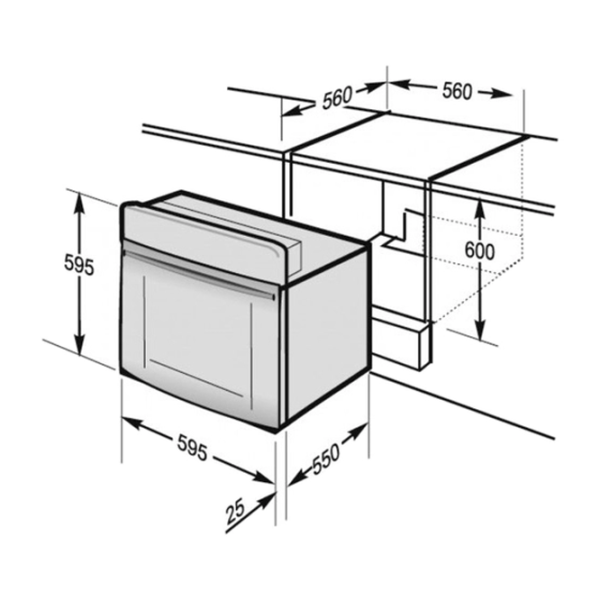 Cuptor încorporabil Hansa BOEW68405 2900 W/ White photo 3