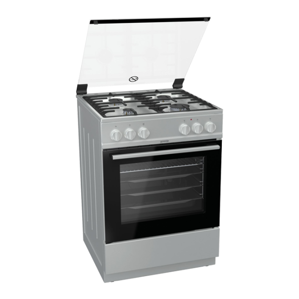 Aragaz Gorenje K 6121 XF (RM6A1A-GPG4B) Pe gaz/ Silver/ Inox photo 2