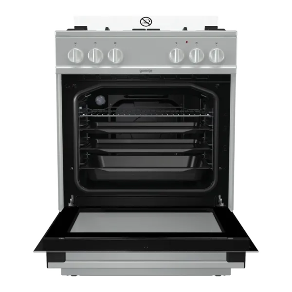 Aragaz Gorenje K 6121 XF (RM6A1A-GPG4B) Pe gaz/ Silver/ Inox photo 3