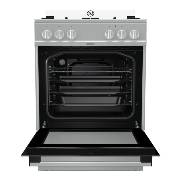 Aragaz Gorenje K 6121 XF (RM6A1A-GPG4B) Pe gaz/ Silver/ Inox photo 3