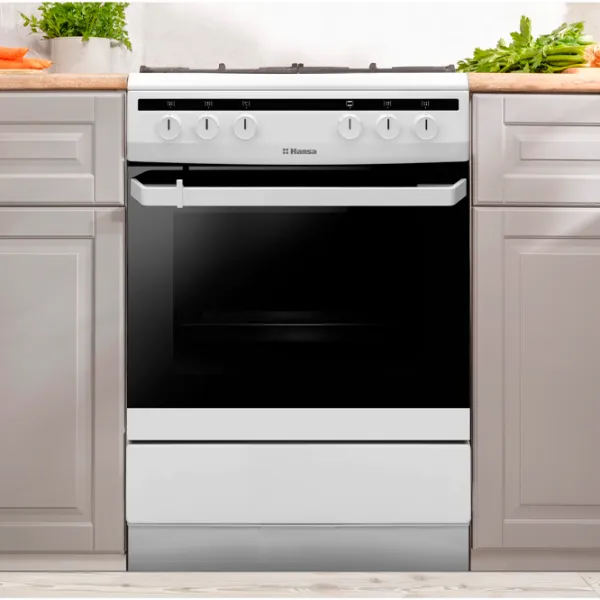 Плита Hansa FCMW68020 Газовая/ Белый/ Черный photo 6