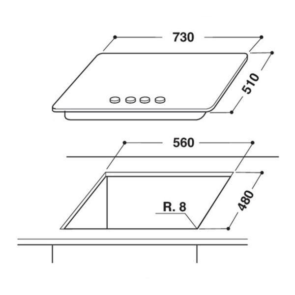 Варочная панель Whirlpool GOW 7553/NB Газовая/ Черный photo 2