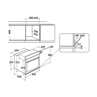 Cuptor încorporabil Whirlpool AKZ9 6270 IX 3650 W/ Inox photo 7