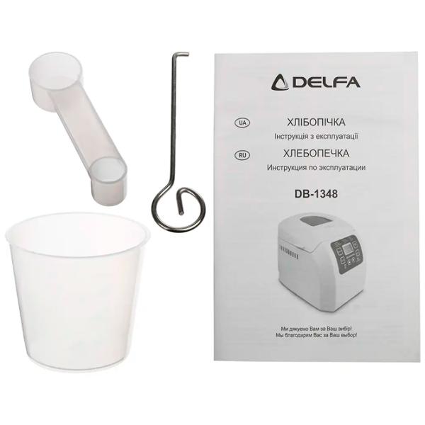 Хлебопечка Delfa DB-1348 550 Вт/ Белый photo 7
