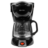 Кофеварка Vitek VT-1521 Капельная/ 0.6 л/ Черный photo 2
