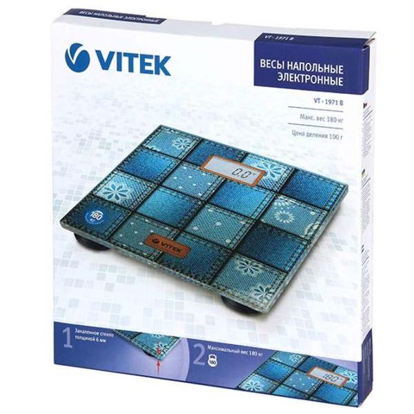 Напольные весы Vitek VT-1971 180 кг/ Синий photo 6