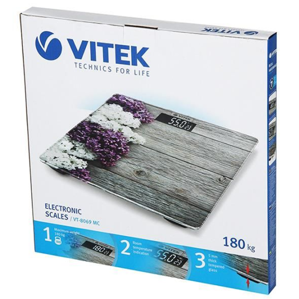 Cântar de podea Vitek VT-8069 Gray photo 5