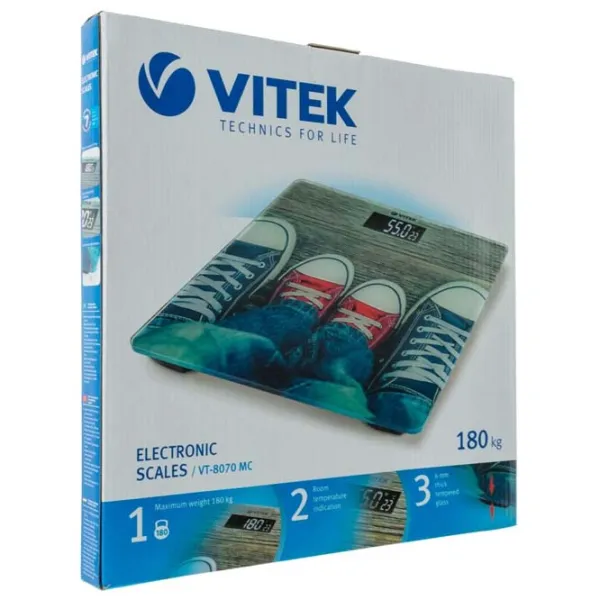 Cântar de podea Vitek VT-8070 180 kg/ Gray photo 4