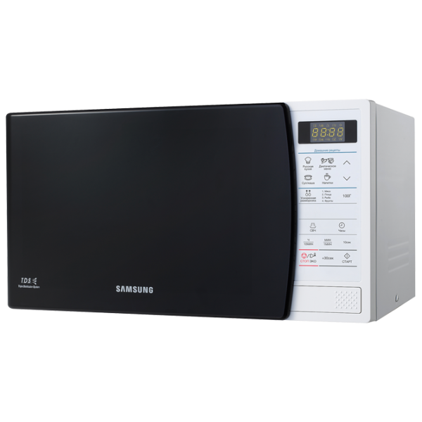 Микроволновая печь Samsung ME83KRW-1/ BW Отдельно стоящий/ 800 Вт/ Белый photo 2