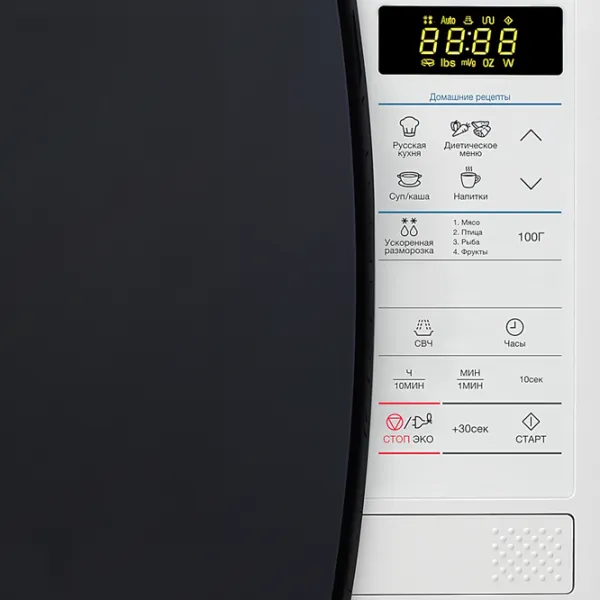 Микроволновая печь Samsung ME83KRW-1/ BW Отдельно стоящий/ 800 Вт/ Белый photo 5