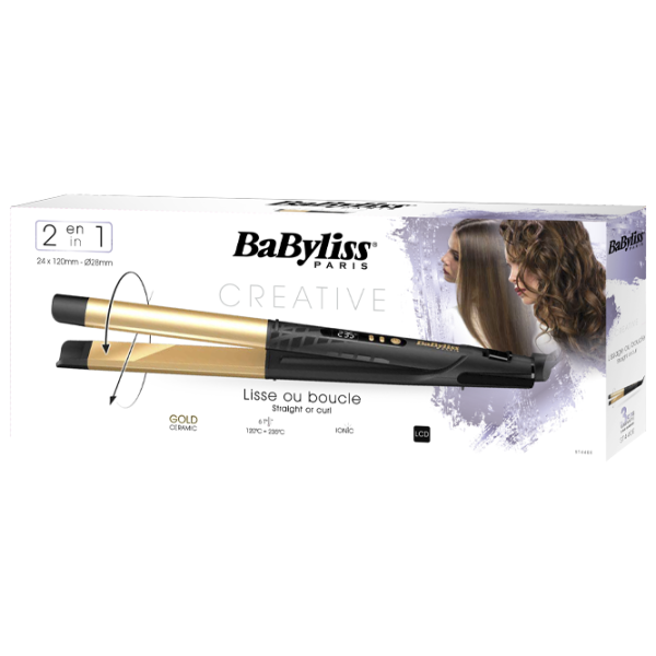Placă de îndreptat părul Babyliss ST440E Gold Black photo 4