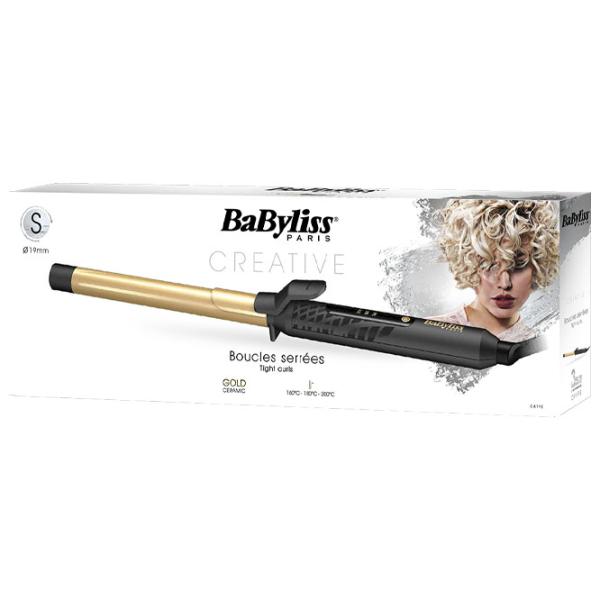 Ondulator de păr Babyliss C419E Cilindrică/ Gold Black photo 6