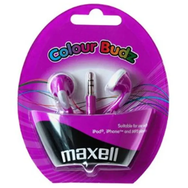 Наушники Maxell Colour Budz Розовый Проводная/ Персональный photo 2