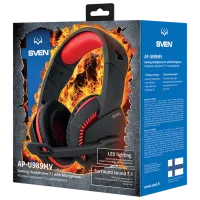Наушники Sven AP U989MV Красный Черный Проводная/ Игровой photo 6