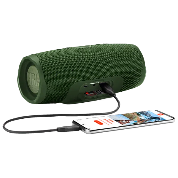 Портативная колонка JBL Charge 4 30 Вт/ Зелёный photo 6 Портативная колонка JBL Charge 4 30 Вт/ Зелёный photo 6