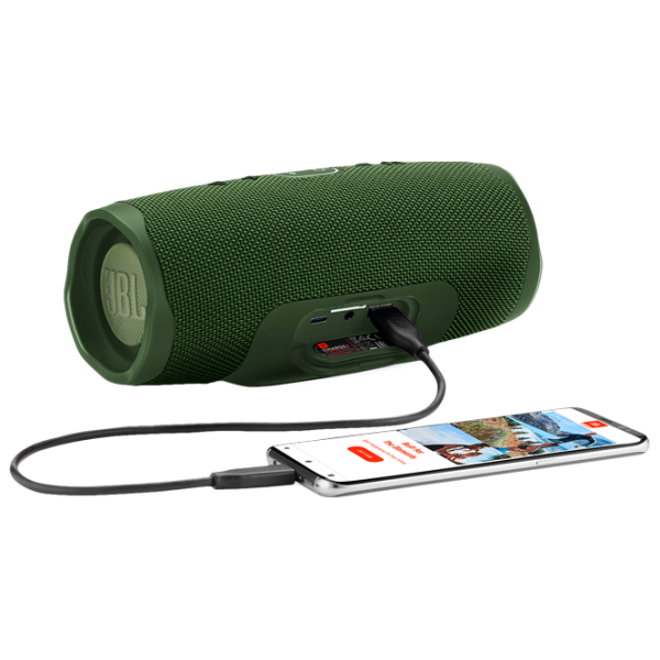 Портативная колонка JBL Charge 4 30 Вт/ Зелёный photo 6 Портативная колонка JBL Charge 4 30 Вт/ Зелёный photo 6
