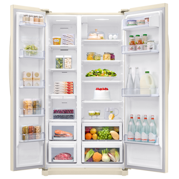 Frigider Samsung RS54N3003EF/UA Side by Side 535 l / 178.9 cm / Beige photo 9