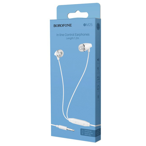 Наушники Borofone BM25 Белый Проводная/ Персональный photo 4