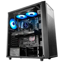 Carcasă Deepcool E-SHIELD Mid Tower / Black photo 10