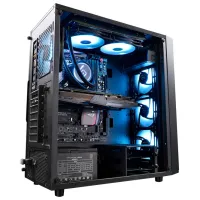 Carcasă Deepcool E-SHIELD Mid Tower / Black photo 11