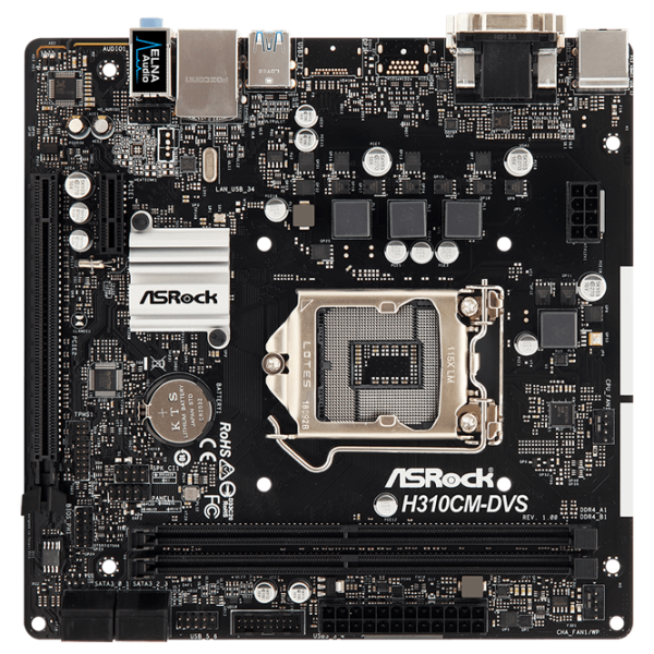 Placă de bază ASRock H310CM-DVS mATX/ Intel H310 photo 4