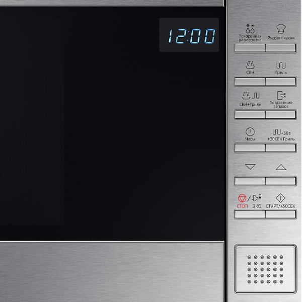 Микроволновая печь Samsung GE88SUT/ BW Отдельно стоящий/ 800 Вт/ Нержавеющая сталь photo 5