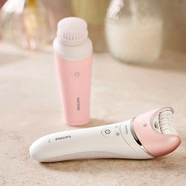 Эпилятор Philips BRP545/ 00 Сухая/ Влажная/ Розовый Белый photo 5