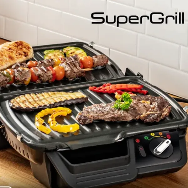 Электрогриль Tefal GC450B32 Контактный, Барбекю/ 2000 Вт/ Черный Нержавеющая сталь photo 6