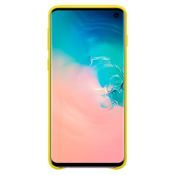Husă pentru smartphone Samsung Galaxy S10 Samsung/ Back/ Piele/ Yellow photo 3